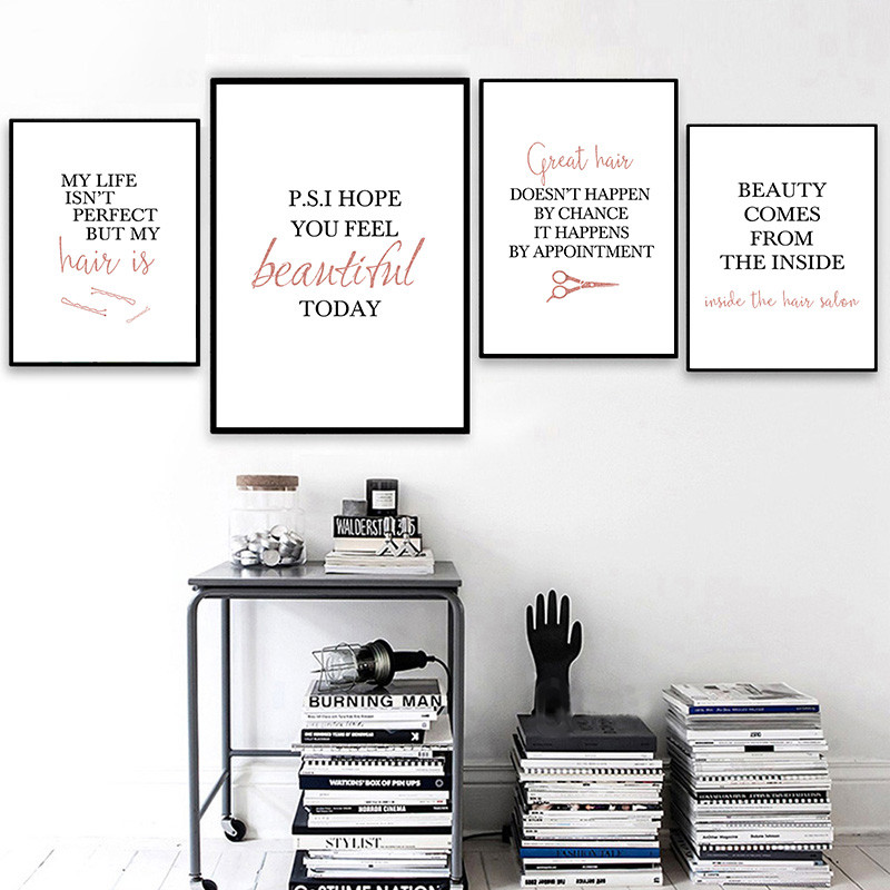 barbershop quote art posters h - Beauty Of Makeup Quotes 评论和价格
