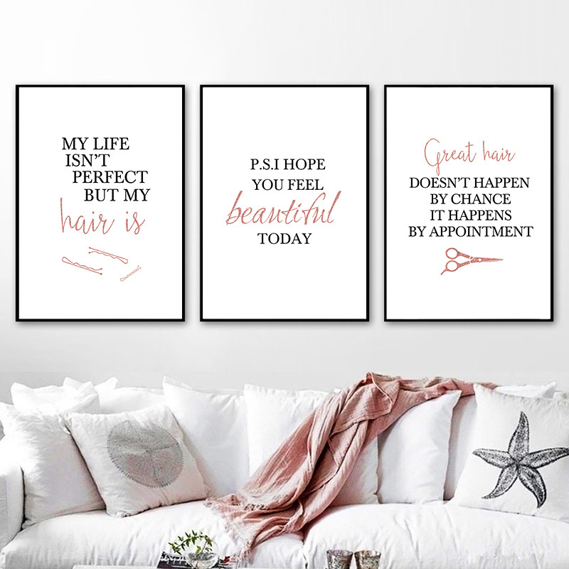barbershop quote art posters h - Beauty Of Makeup Quotes 评论和价格