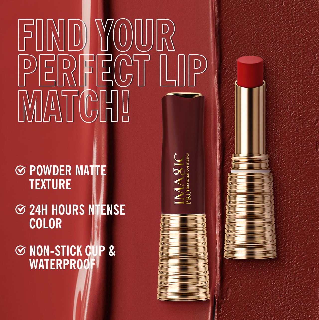 IMAGIC Lipstick Matte Long Las - Beauty Makeup Images 评论和价格