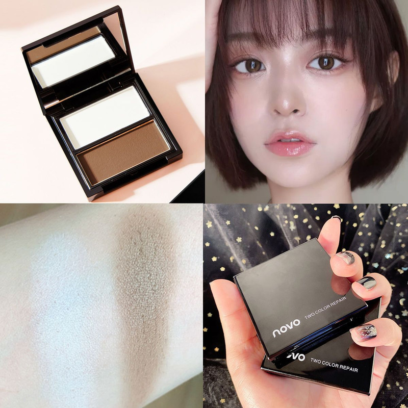 NOVO Two Tone Makeup Disc Powd - Beauty Makeup Novo 评论和价格