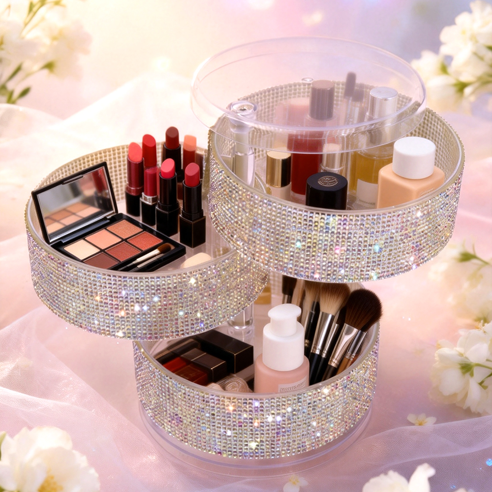 3-Layer Rotating Rhinestone Ma - Eyeshadow Palette 评论和价格