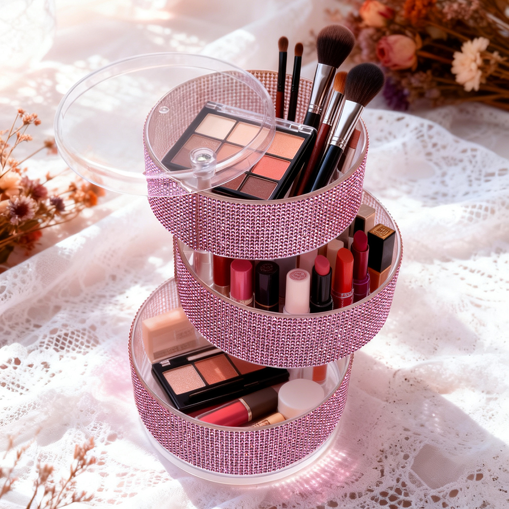 3-Layer Rotating Rhinestone Ma - Eyeshadow Palette 评论和价格