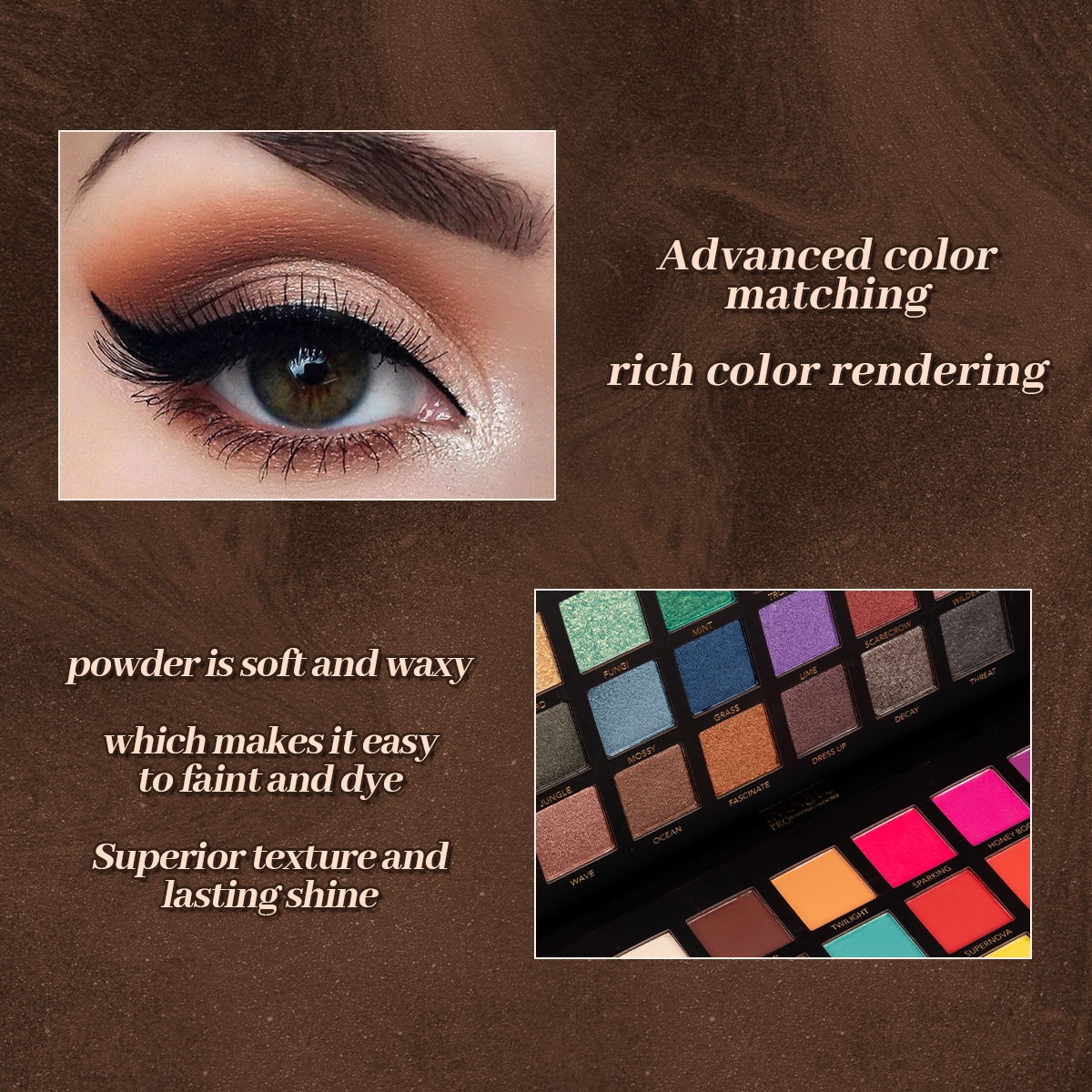 IMAGIC 48-Color Eyeshadow Matt - Beauty Makeup Images 评论和价格