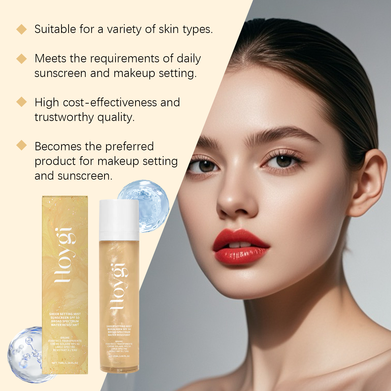Spf 50+ Makeup Setting Spray O - Makeup Fixing Mist 评论和价格