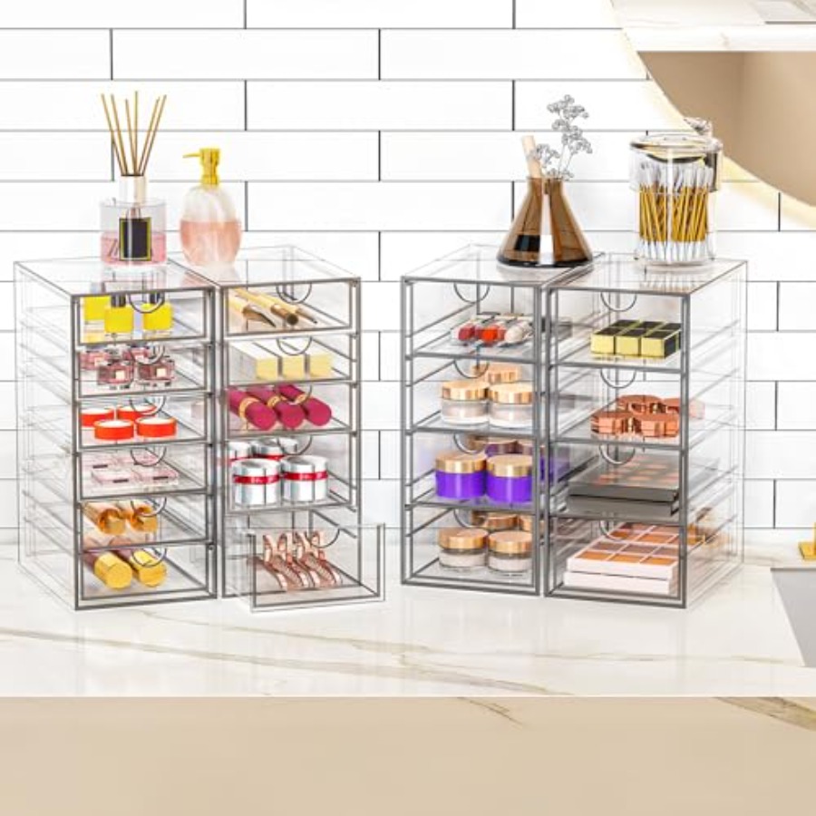 Acrylic Makeup Organizer with, - Beauty Makeup Palette 评论和价格