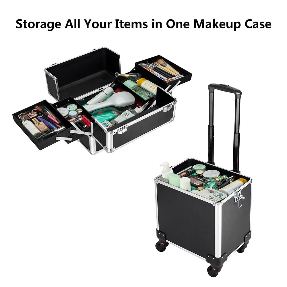 Aluminum 4-in-1 Rolling Makeup - Makeup And Beauty 评论和价格