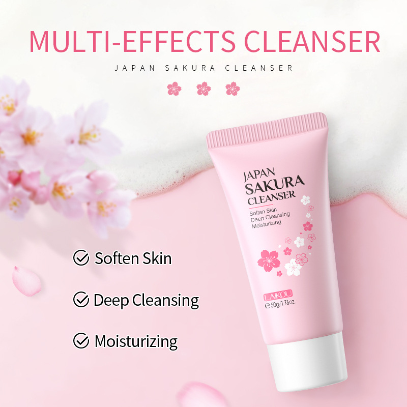 Sakura Facial Cleaner Korean F - Beauty Makeup Cream 评论和价格