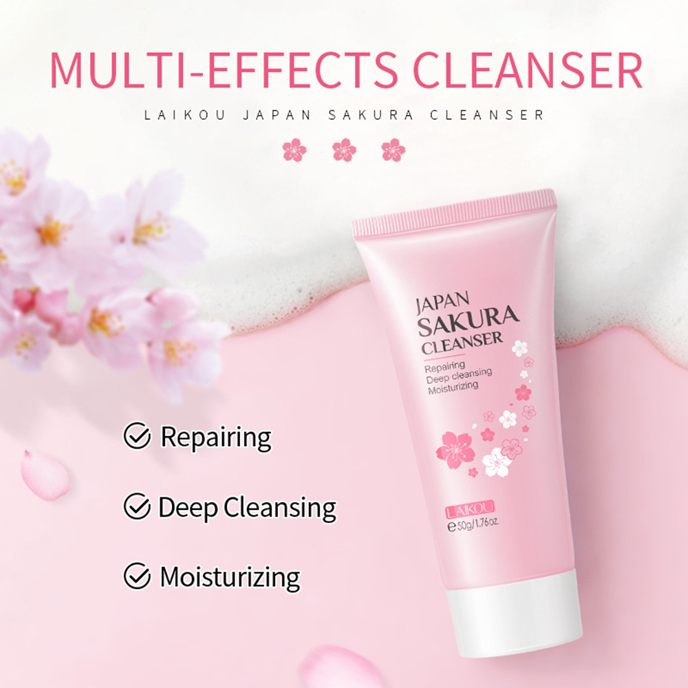 LAIKOU 8Pcs Sakura Facial Skin - Beauty Makeup Cream 评论和价格