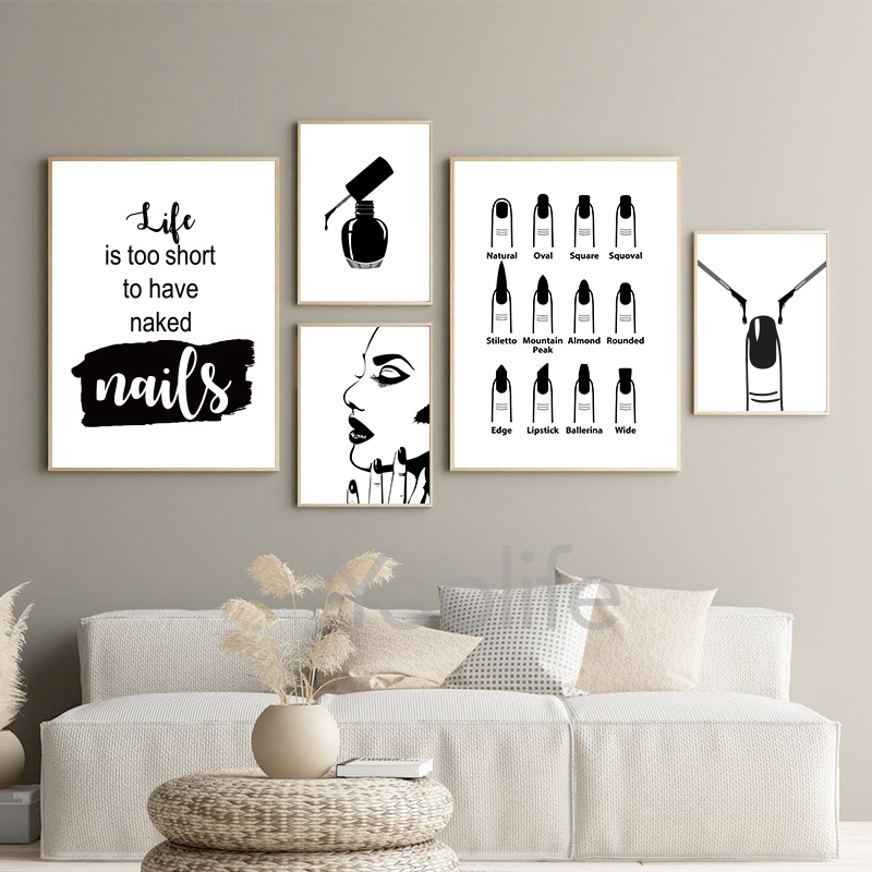 Nail Salon Quotes Makeup Wall  - Beauty Of Makeup Quotes 评论和价格