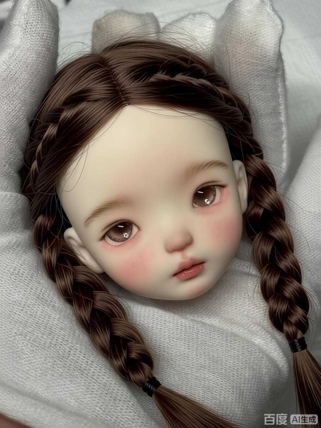 1/6 Scale SD BJD Doll Head - j - Beauty Makeup For Girl 评论和价格